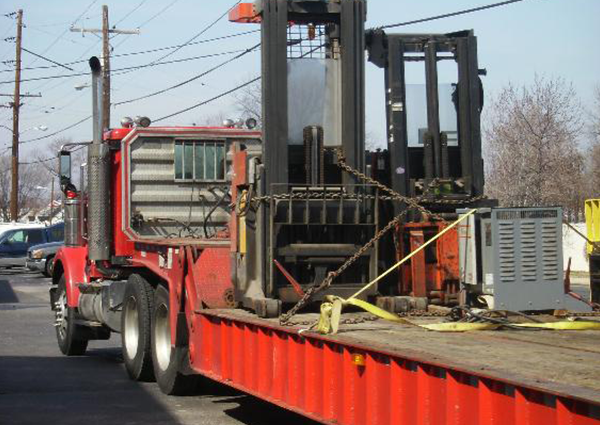 Truck Towing Forklifts